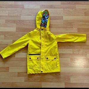 Kids yellow raincoat